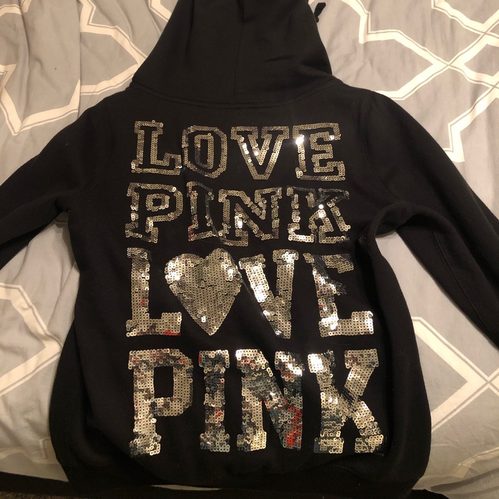 Victoria Secret PINK, zip up hoodie, Large